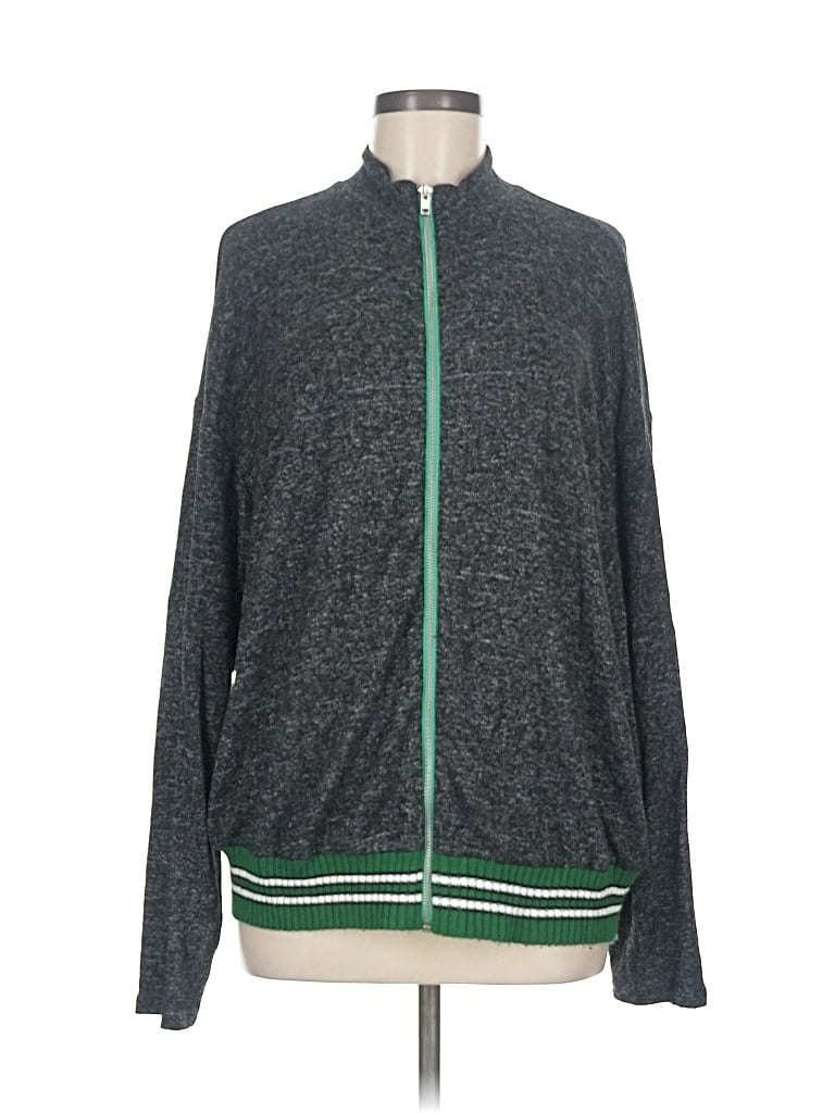 Pre-owned Out From Under Track Jacket In Gray