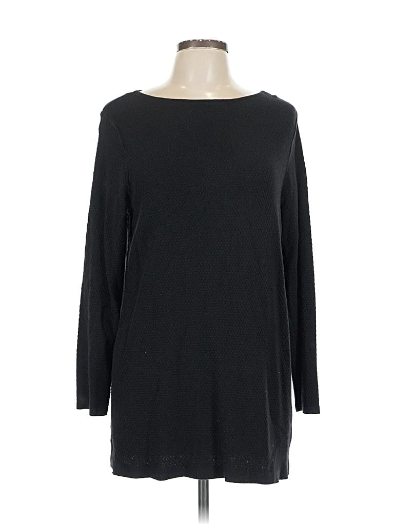 Pre-owned Jjill Pullover Sweater In Black