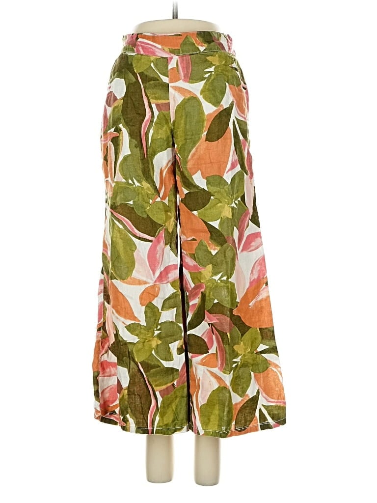 Pre-owned Tahari Linen Pants In Green