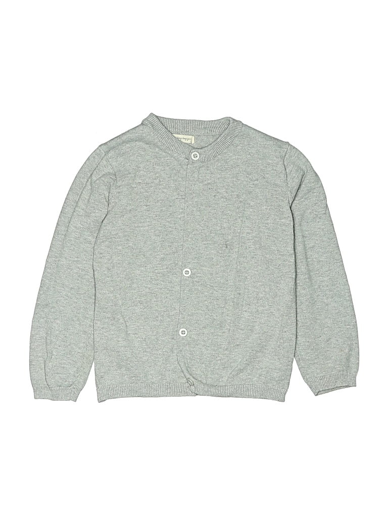 Pre-owned Assorted Brands Kids' Cardigan Sweater In Gray
