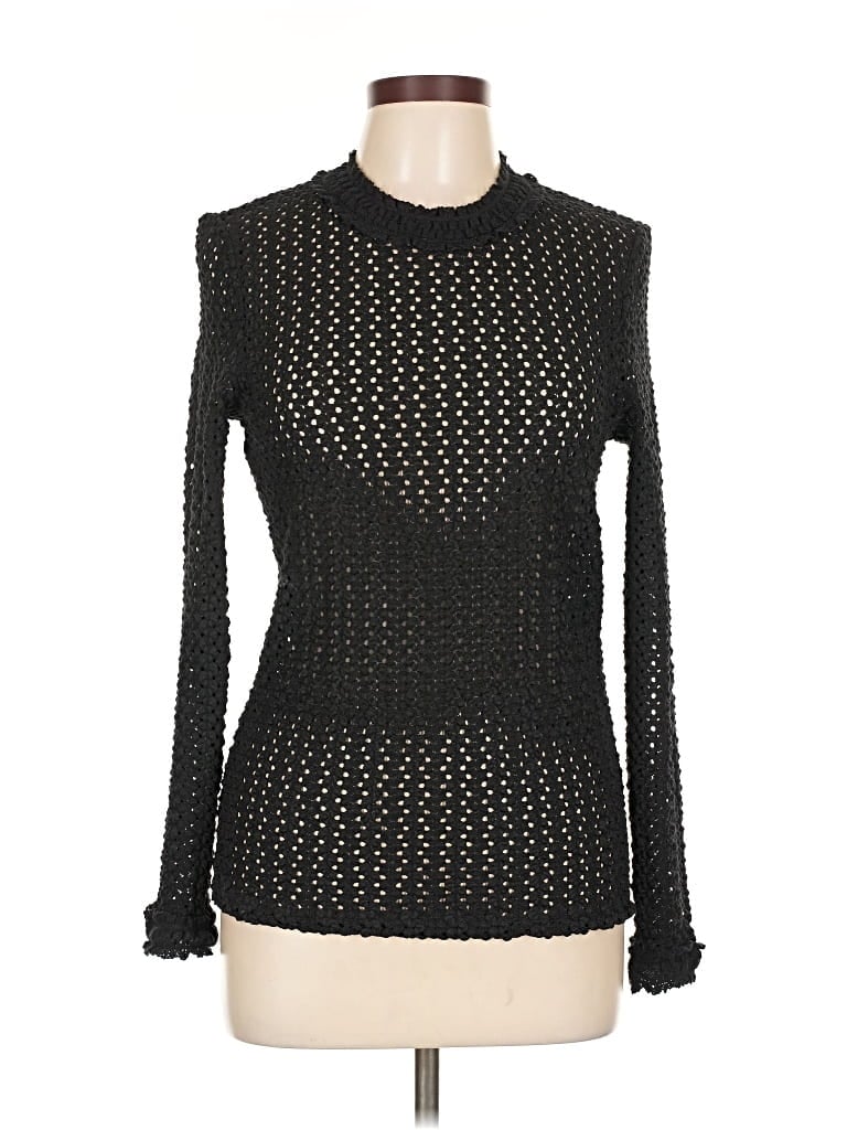 Pre-owned Maje Pullover Sweater In Black