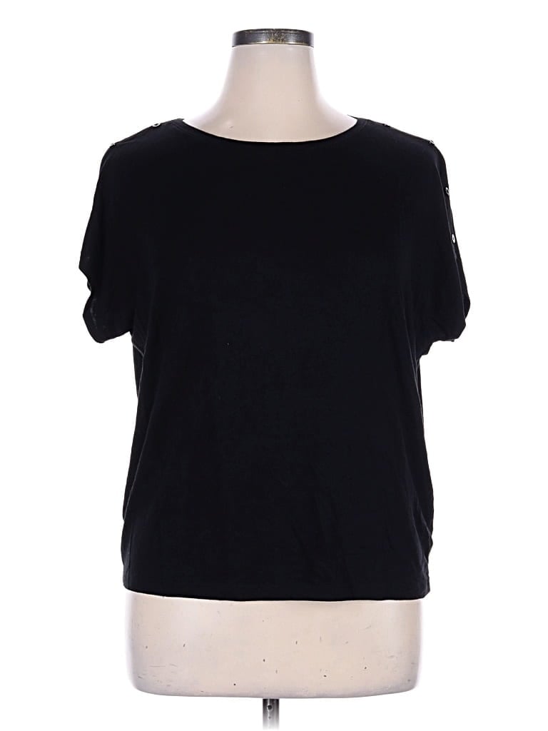 Pre-owned Rachel Zoe Tjx Short Sleeve T-shirt In Black