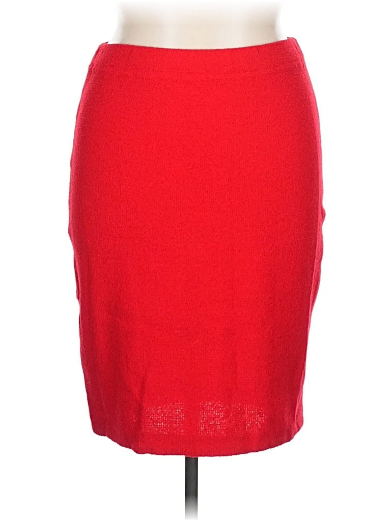 Pre-owned St. John Collection By Marie Gray Formal Skirt In Red