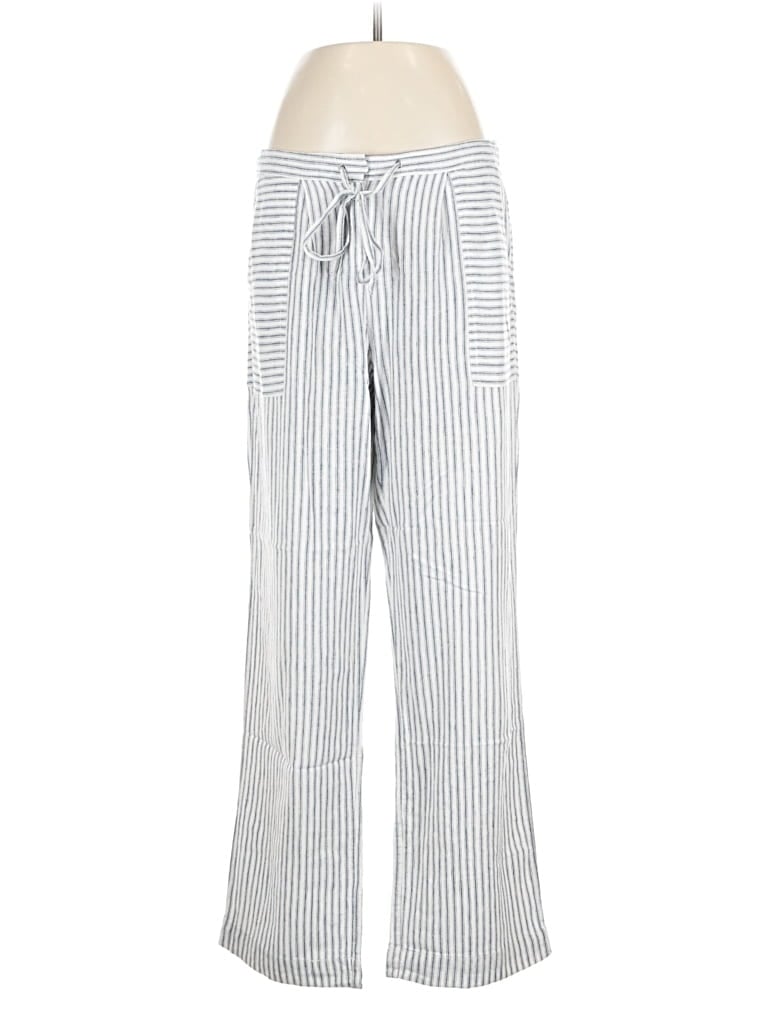 Pre-owned Laundry By Shelli Segal Linen Pants In Silver