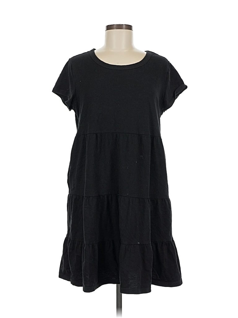 Pre-owned Time And Tru Casual Dress In Black