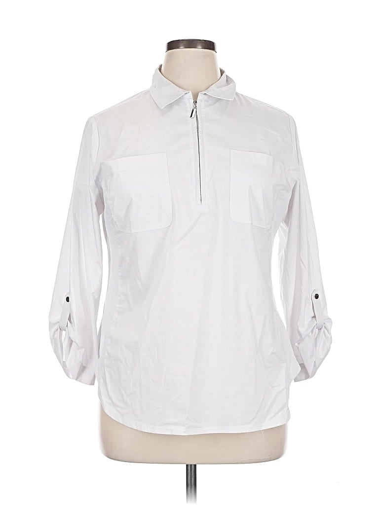 ZAC & RACHEL Pre-owned 3/4 Sleeve Button Down Shirt In White