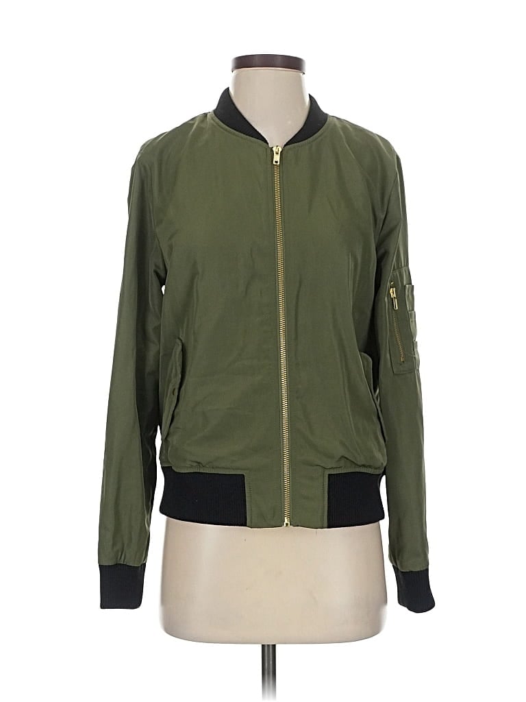 Pre-owned Olivia Grey Jacket In Green
