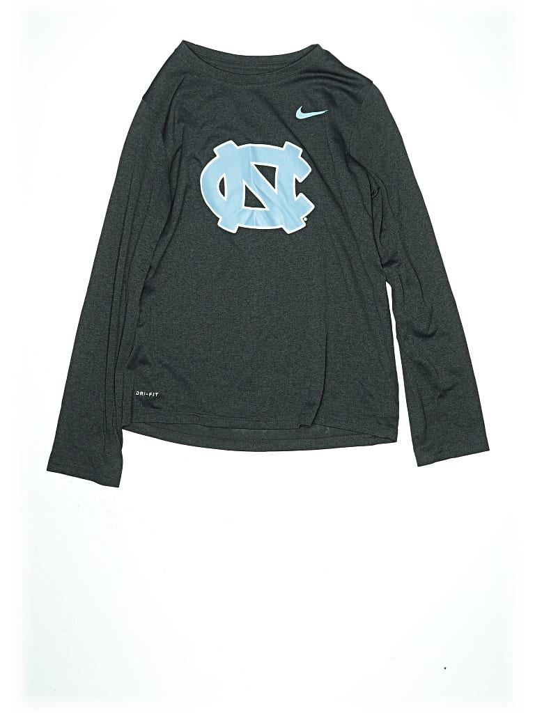 Pre-owned Nike Kids' Long Sleeve T-shirt In Gray