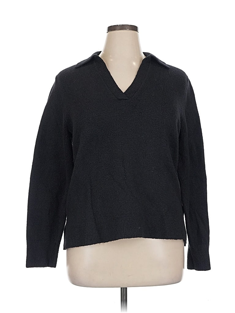 Pre-owned J.crew Factory Store Pullover Sweater In Black
