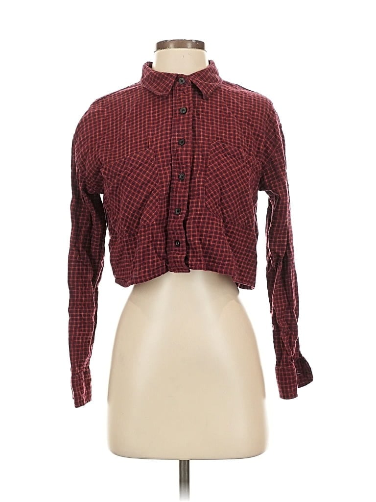 Click to view more detailed imagery on our partner's website Pre-owned Rsq Long Sleeve Blouse In Burgundy