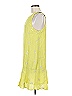 Leifnotes 100% Rayon Yellow Casual Dress Size 6 - photo 5
