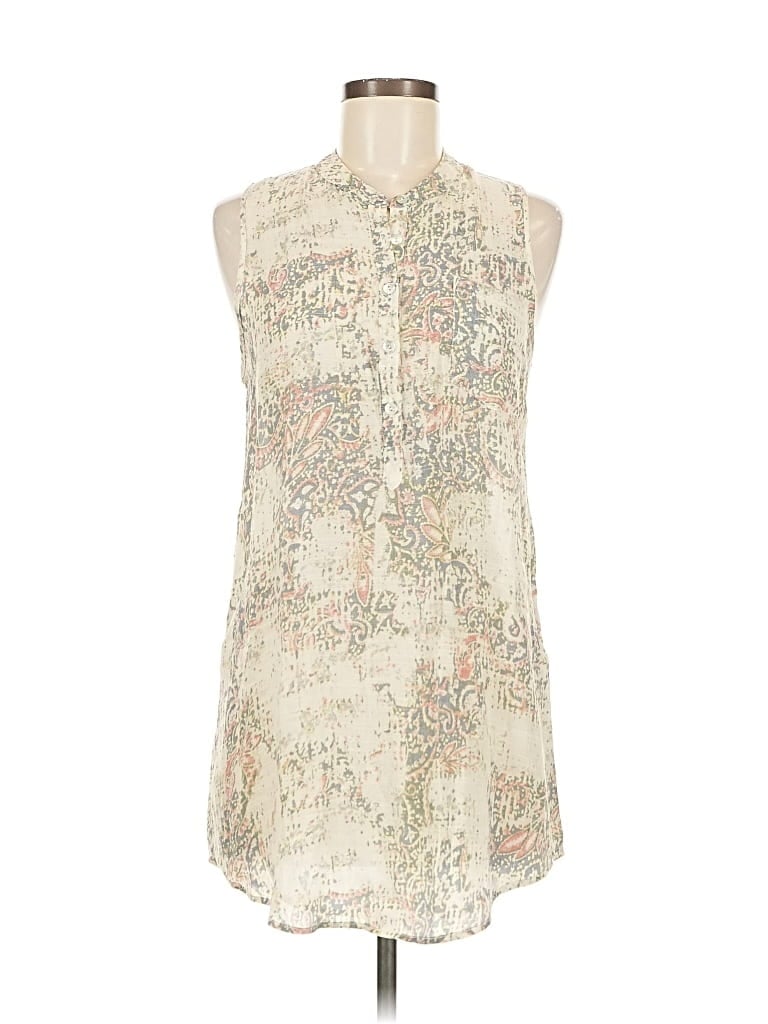 Pre-owned About A Girl Sleeveless Blouse In White