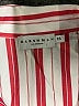 Harshman 100% Cotton Stripes Red Short Sleeve Blouse Size XS - photo 7