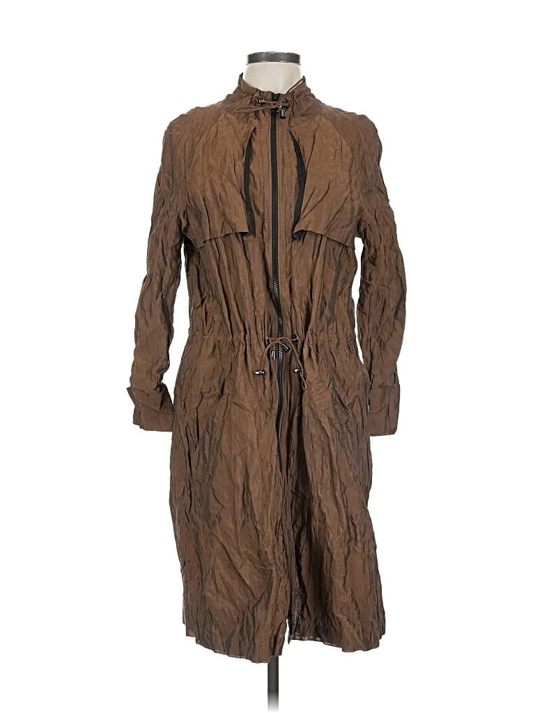 Pre-owned Lafayette 148 Trenchcoat In Brown
