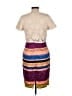 Weston 100% Polyester Color Block Tan Cocktail Dress Size 10 - photo 2