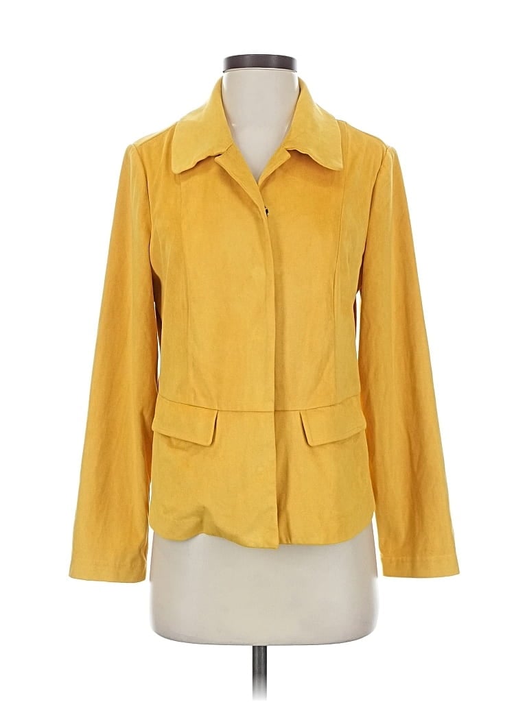 Click to view more detailed imagery on our partner's website Pre-owned Chico's Blazer Jacket In Yellow