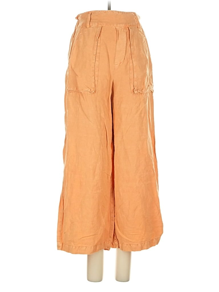 Pre-owned Yfb Linen Pants In Orange