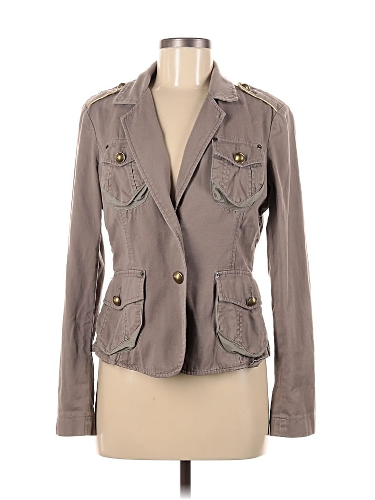 Pre-owned The Limited Blazer Jacket In Gray