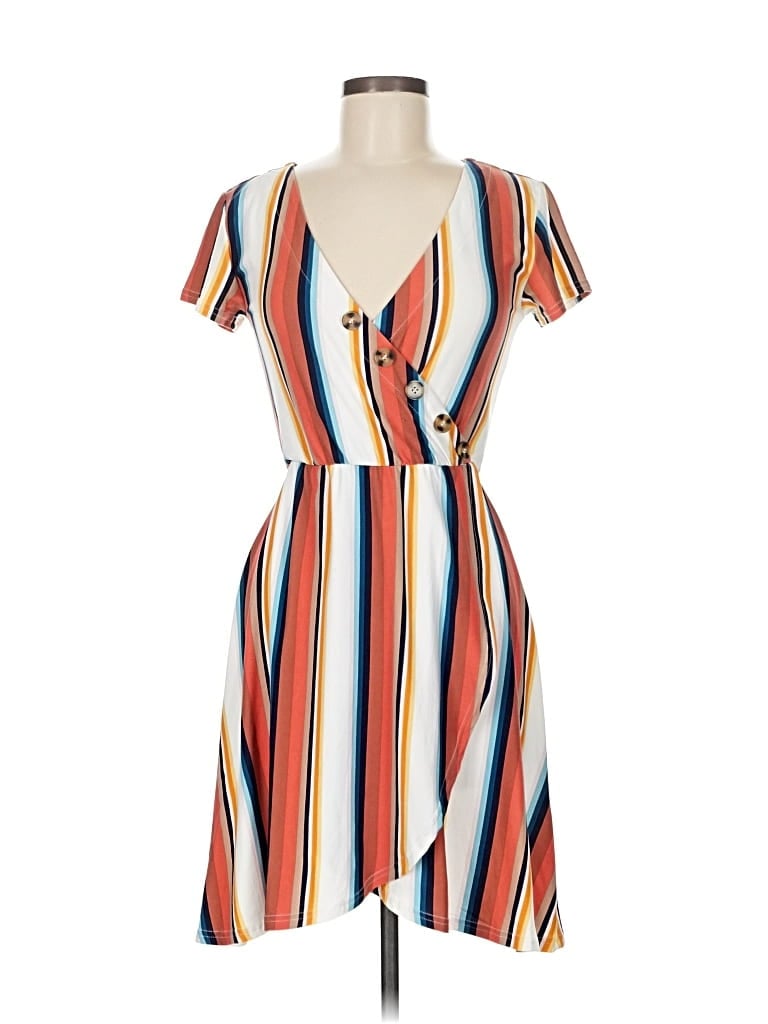 Pre-owned Derek Heart Casual Dress In Orange