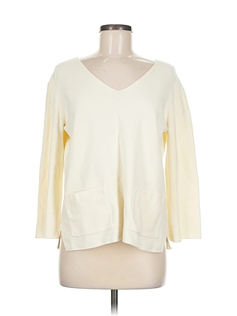 NIC + ZOE Pre-owned Pullover Sweater In White