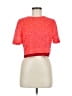 A.L.C. 100% Polyester Red Short Sleeve Top Size 8 - photo 1