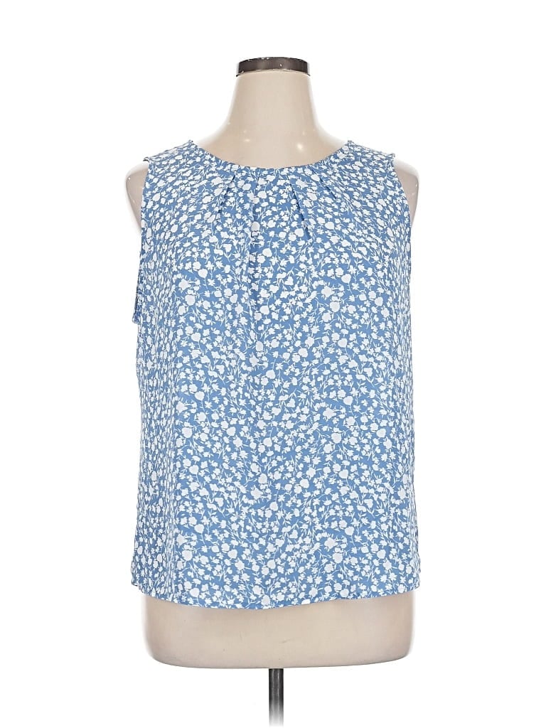 Pre-owned 41hawthorn Sleeveless Blouse In Blue