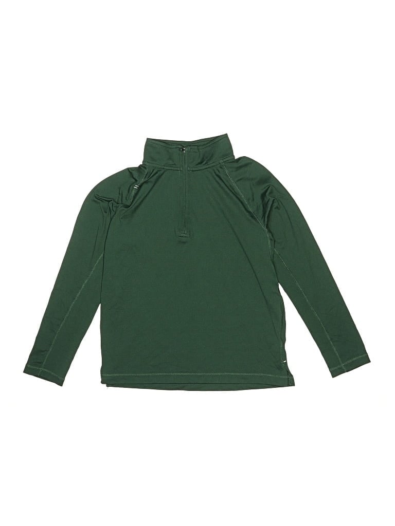 Pre-owned Crewcuts Kids' Long Sleeve Turtleneck In Green