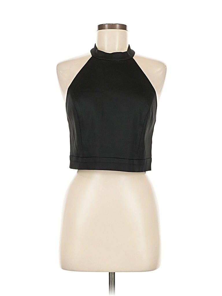Pre-owned Abs Allen Schwartz Sleeveless Blouse In Black