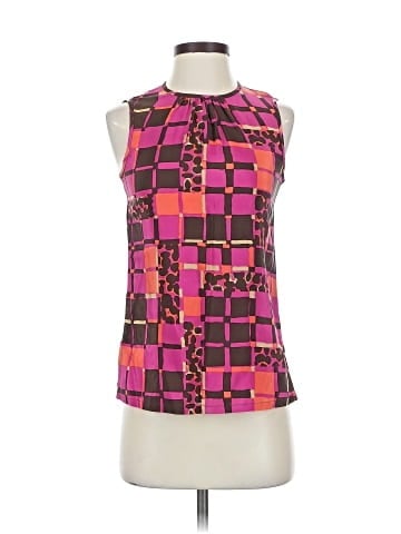 Trina Turk Sleeveless Silk Top (view 1)