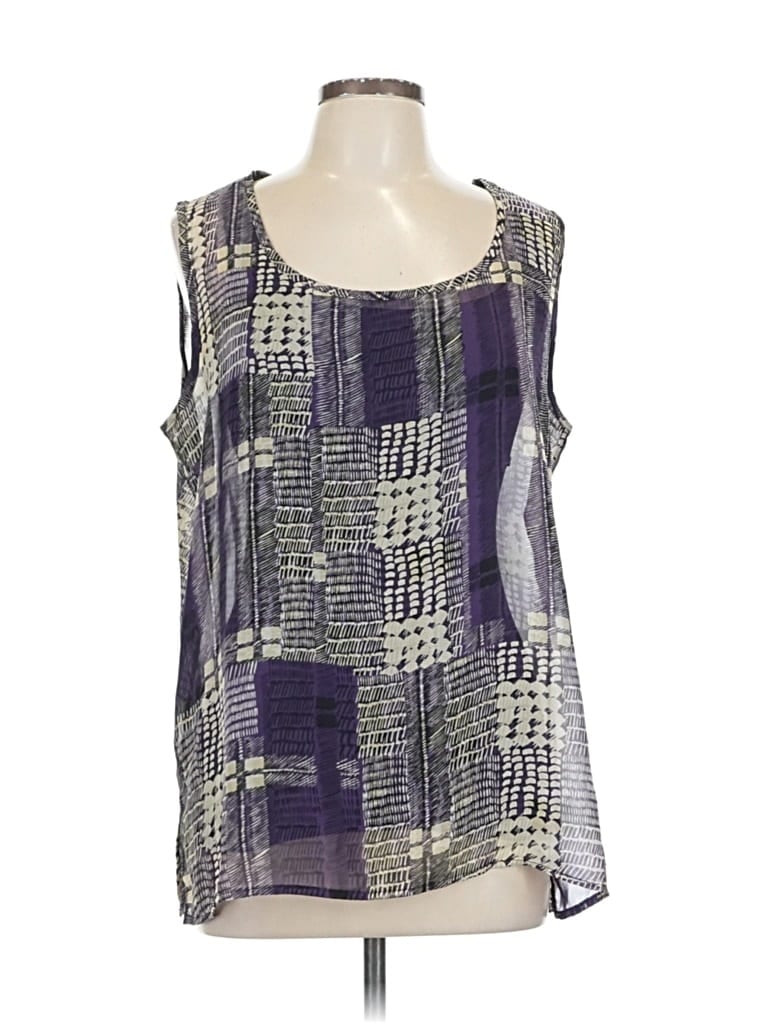 Pre-owned Miraclesuit Sleeveless Blouse In Purple