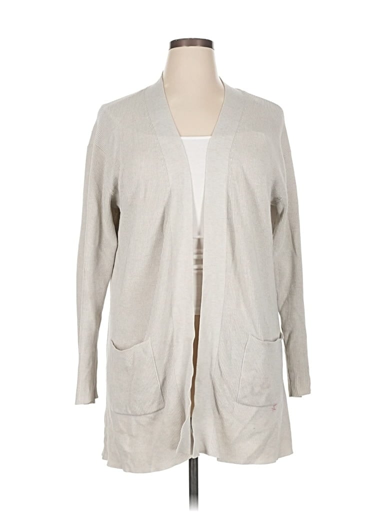 Pre-owned Terra & Sky Cardigan Sweater In Brown