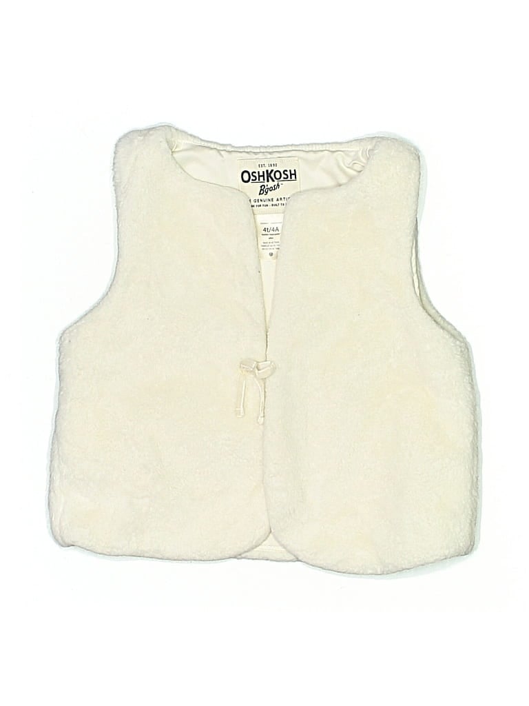Click to view more detailed imagery on our partner's website Pre-owned Oshkosh B'gosh Kids' Sweater Vest In White