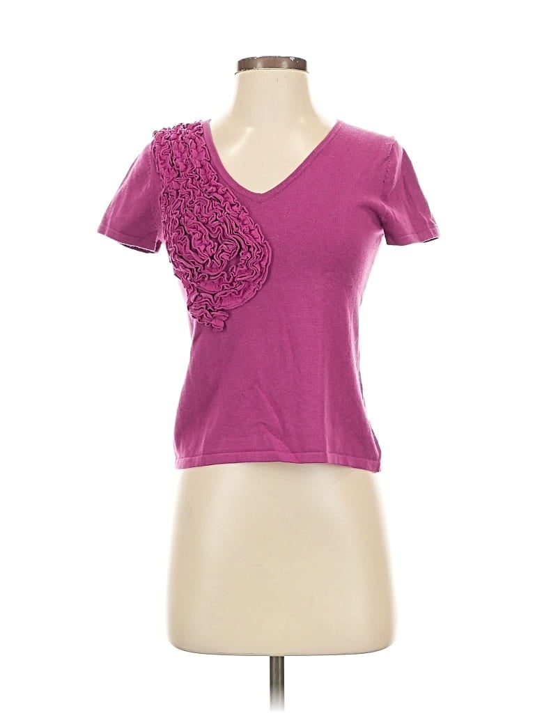 CABLE & GAUGE Pre-owned Pullover Sweater In Purple