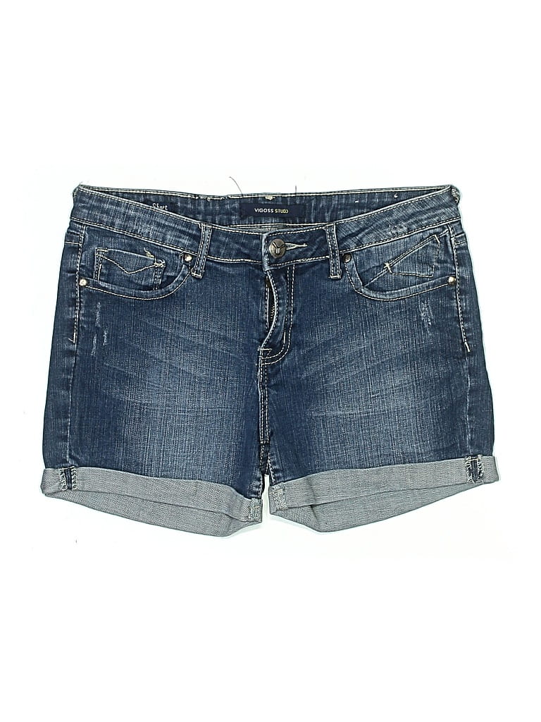Pre-owned Vigoss Studio Denim Shorts In Blue