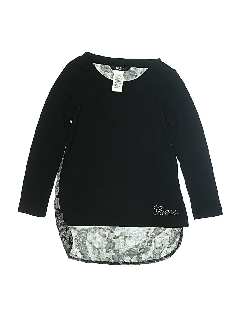 Pre-owned Guess Kids' Pullover Sweater In Black