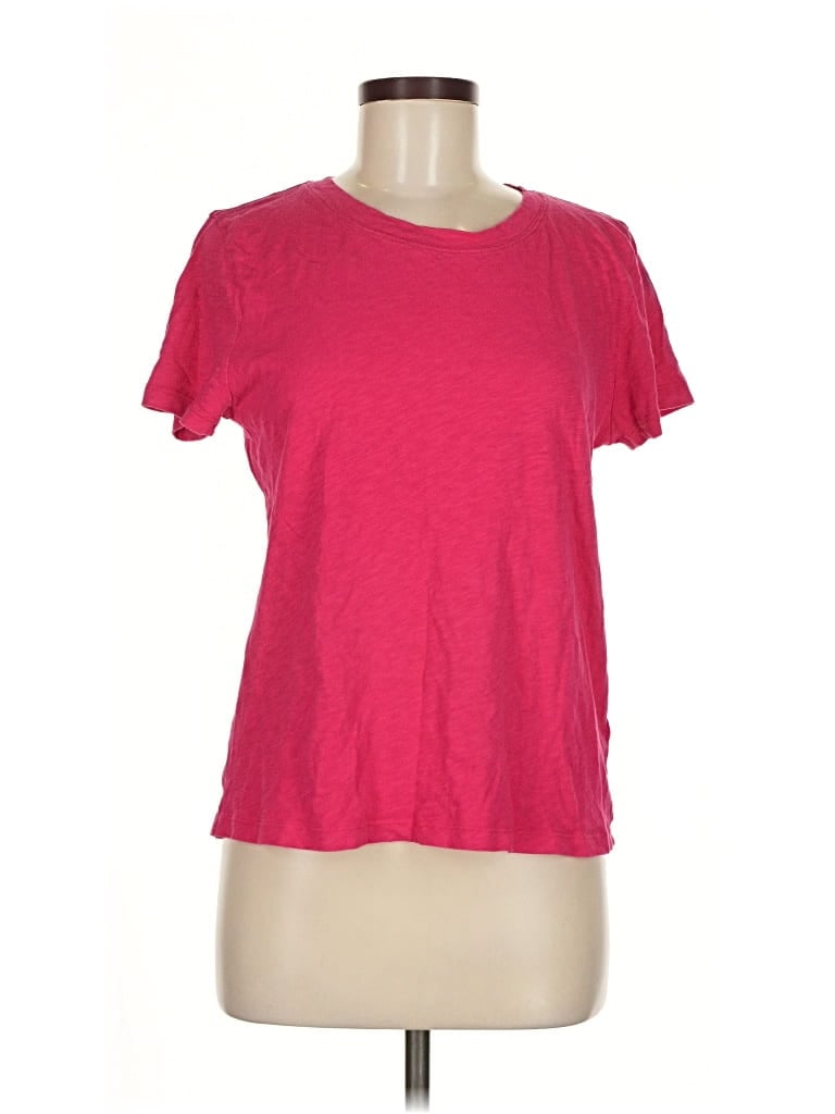 Pre-owned J.crew Factory Store Short Sleeve T-shirt In Pink