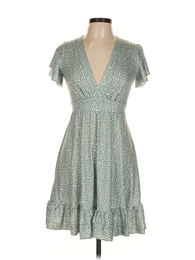 Pre-owned Assorted Brands Casual Dress In Green