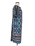 Chico's Print Blue Casual Dress Size Med (1) - photo 4