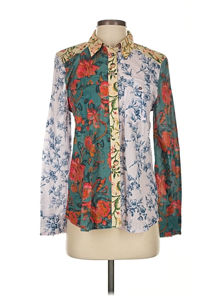 SUNDANCE Pre-owned Long Sleeve Blouse In Blue