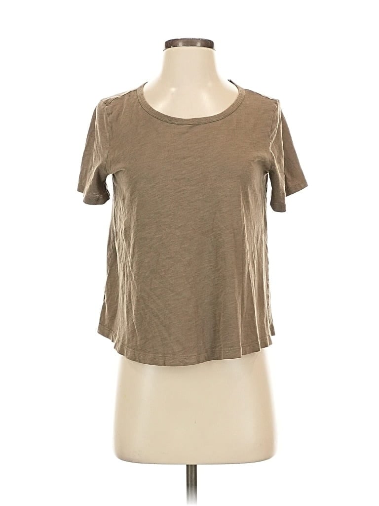 Pre-owned Ann Taylor Loft Short Sleeve T-shirt In Green