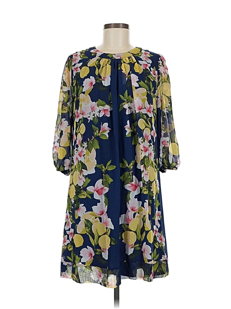 Pre-owned Eva Mendes By New York & Company Casual Dress In Blue