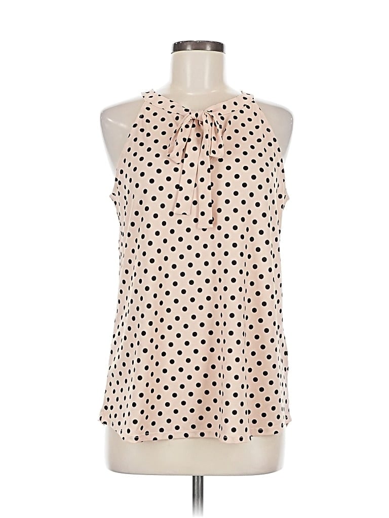 Pre-owned Adrianna Papell Sleeveless Blouse In White