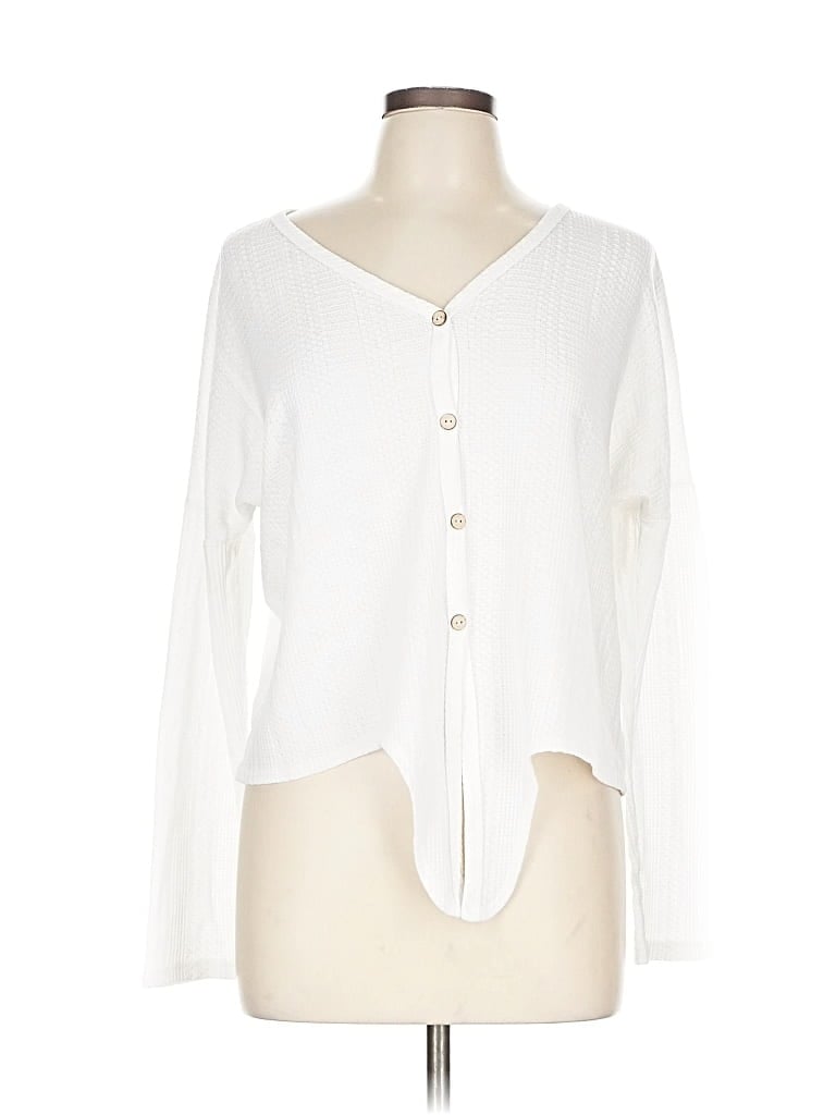 PAPER CRANE Pre-owned Long Sleeve Blouse In White