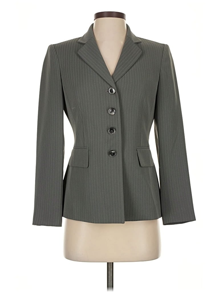 Click to view more detailed imagery on our partner's website Pre-owned Kasper Blazer Jacket In Gray