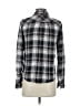 Paige 100% Viscose Plaid Gray Long Sleeve Button-Down Shirt Size S - photo 2