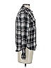 Paige 100% Viscose Plaid Gray Long Sleeve Button-Down Shirt Size S - photo 4