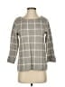Cynthia Rowley Plaid Gray Pullover Sweater Size S - photo 1