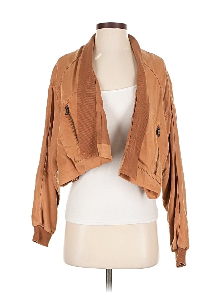 Pre-owned Young Fabulous & Broke Jacket In Brown