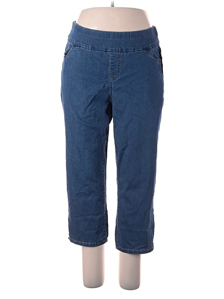 Pre-owned Woman Within Jeans In Blue