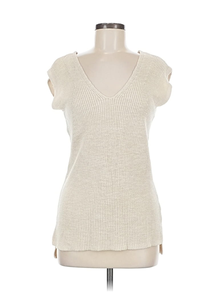 Pre-owned Banana Republic Factory Store Sweater Vest In White